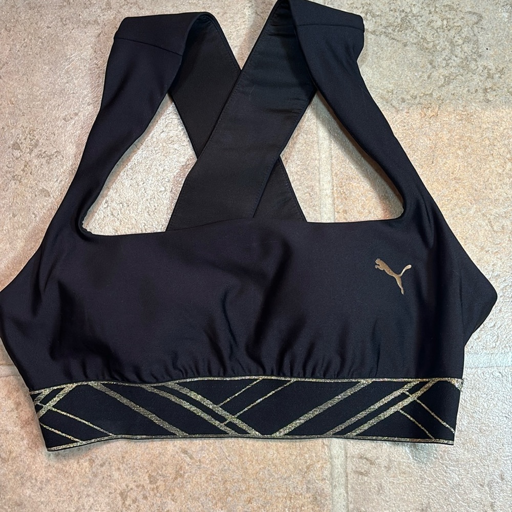 Puma Mid Impact Deco Glam Women's Sports Bra